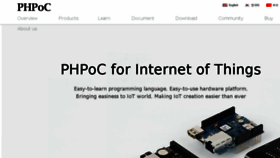What Phpoc.com website looked like in 2018 (5 years ago)