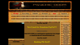 What Psychic-doom.eu website looked like in 2018 (5 years ago)