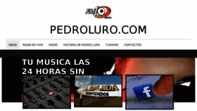 What Pedroluro.com website looked like in 2018 (5 years ago)