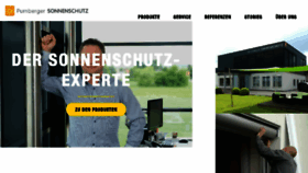 What Pumbergersonnenschutz.at website looked like in 2018 (5 years ago)