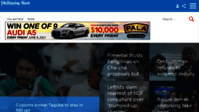 What Philippinenews.com website looked like in 2018 (5 years ago)