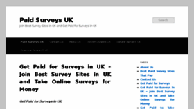 What Paidsurveysuk.co.uk website looked like in 2018 (5 years ago)