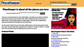 What Placekeeper.com website looked like in 2018 (5 years ago)