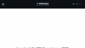 What Progeo.it website looked like in 2018 (5 years ago)