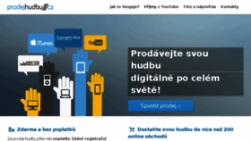 What Prodejhudbu.cz website looked like in 2018 (5 years ago)
