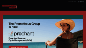 What Prometheusteam.com website looked like in 2018 (5 years ago)