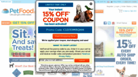 What Petfood.com website looked like in 2018 (5 years ago)