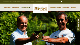 What Pisonivini.it website looked like in 2018 (5 years ago)