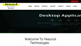 What Peacocktech.in website looked like in 2018 (5 years ago)