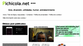 What Pichicola.net website looked like in 2018 (5 years ago)