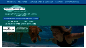 What Poolandlandscapeaz.com website looked like in 2018 (5 years ago)