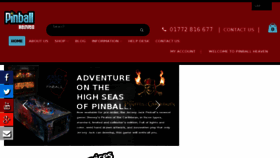 What Pinballheaven.co.uk website looked like in 2018 (7 years ago)