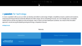 What Prodrive-technologies.com website looked like in 2018 (5 years ago)