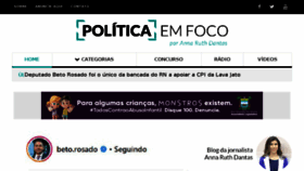 What Politicaemfoco.com website looked like in 2018 (5 years ago)