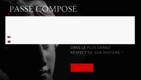 What Passe-compose.be website looked like in 2018 (5 years ago)