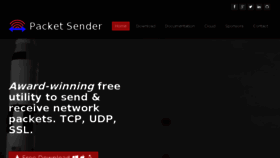 What Packetsender.com website looked like in 2018 (5 years ago)
