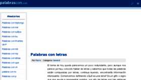 What Palabrascon.net website looked like in 2018 (5 years ago)