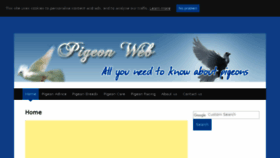 What Pigeonweb.net website looked like in 2018 (5 years ago)