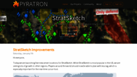 What Pyratron.com website looked like in 2018 (5 years ago)