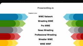 What Prowrestling.in website looked like in 2018 (5 years ago)