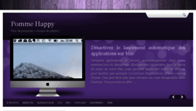 What Pommehappy.fr website looked like in 2018 (5 years ago)