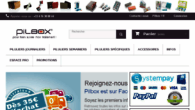 What Pilbox.fr website looked like in 2018 (5 years ago)