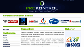 What Prokontrol.com.tr website looked like in 2018 (5 years ago)