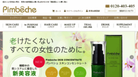 What Pimbeche.co.jp website looked like in 2018 (5 years ago)