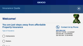 What Propertysales.geico.com website looked like in 2018 (5 years ago)