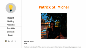 What Patrickstmichel.com website looked like in 2018 (5 years ago)