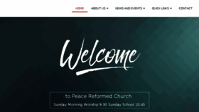 What Peacereformed.org website looked like in 2018 (5 years ago)