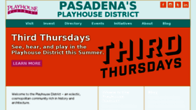 What Playhousedistrict.org website looked like in 2018 (5 years ago)
