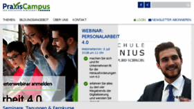 What Praxis-campus.de website looked like in 2018 (5 years ago)