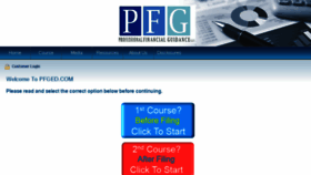 What Pfged.com website looked like in 2018 (5 years ago)