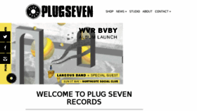 What Plugseven.com website looked like in 2018 (5 years ago)