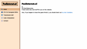 What Paulinternet.nl website looked like in 2018 (5 years ago)