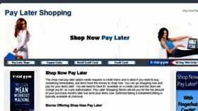 What Paylatershops.com website looked like in 2018 (5 years ago)