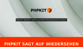 What Phpkit.de website looked like in 2018 (5 years ago)