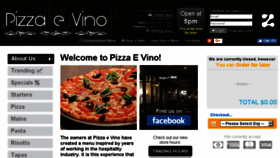 What Pizzaevino.com.au website looked like in 2018 (5 years ago)