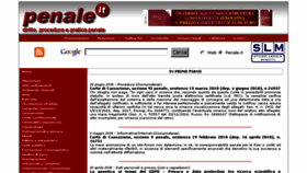 What Penale.it website looked like in 2018 (5 years ago)