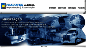 What Pradotex.com.br website looked like in 2018 (5 years ago)