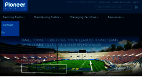 What Pioneerathletics.com website looked like in 2018 (5 years ago)