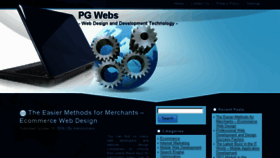 What Pgwebs.com website looked like in 2018 (5 years ago)