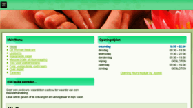 What Pedicuresalondiamant.nl website looked like in 2018 (5 years ago)