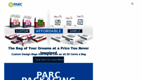 What Parcpackaging.com website looked like in 2018 (5 years ago)