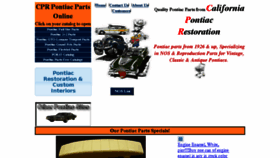 What Pontiacparts.net website looked like in 2018 (5 years ago)
