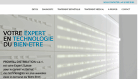 What Prowell.ch website looked like in 2018 (7 years ago)