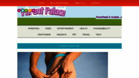What Parentpalace.com website looked like in 2018 (5 years ago)
