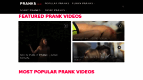 What Pranks.com website looked like in 2018 (5 years ago)