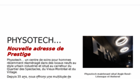 What Physotech.com website looked like in 2018 (5 years ago)